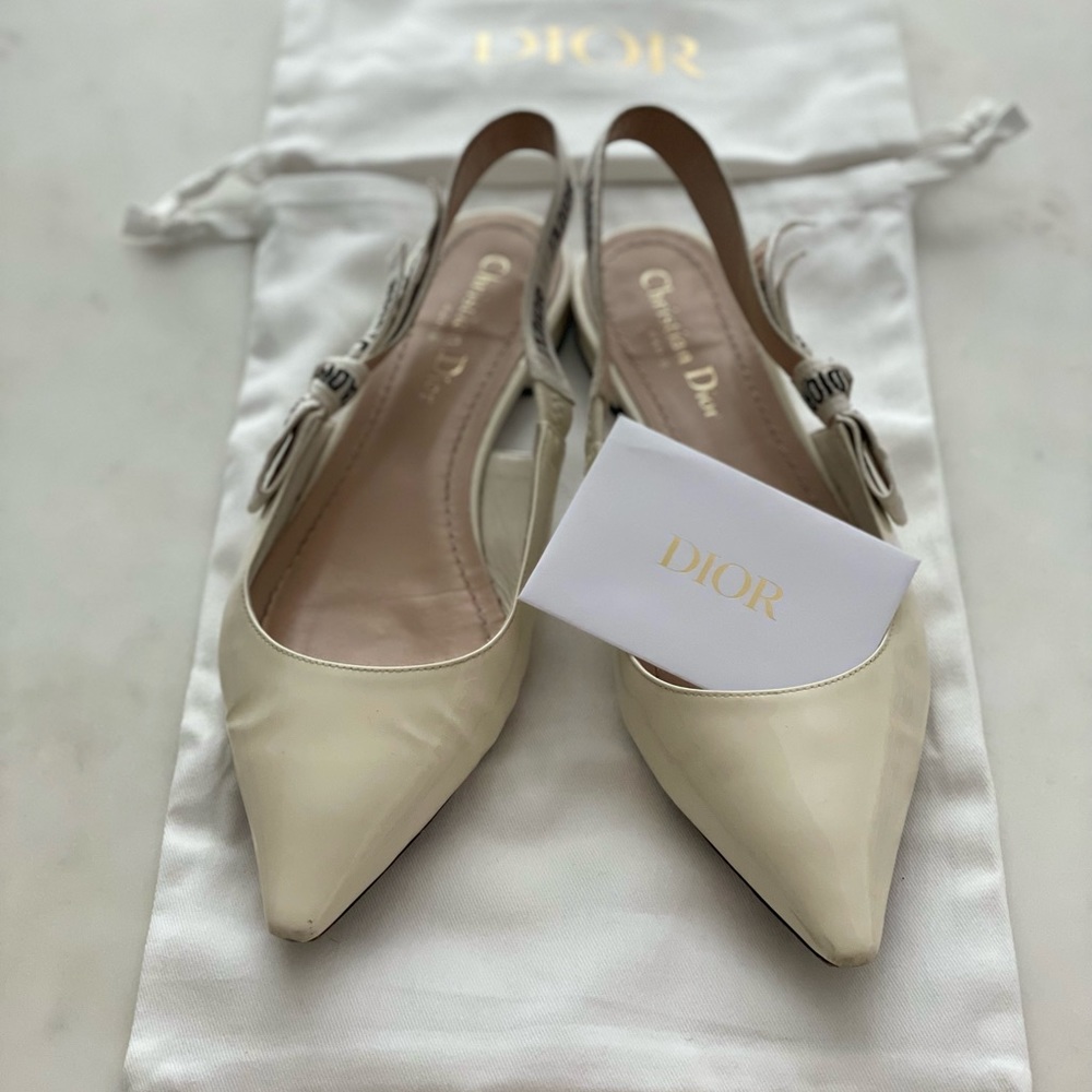Christian Dior J’Adior Flat Slingback 38.5